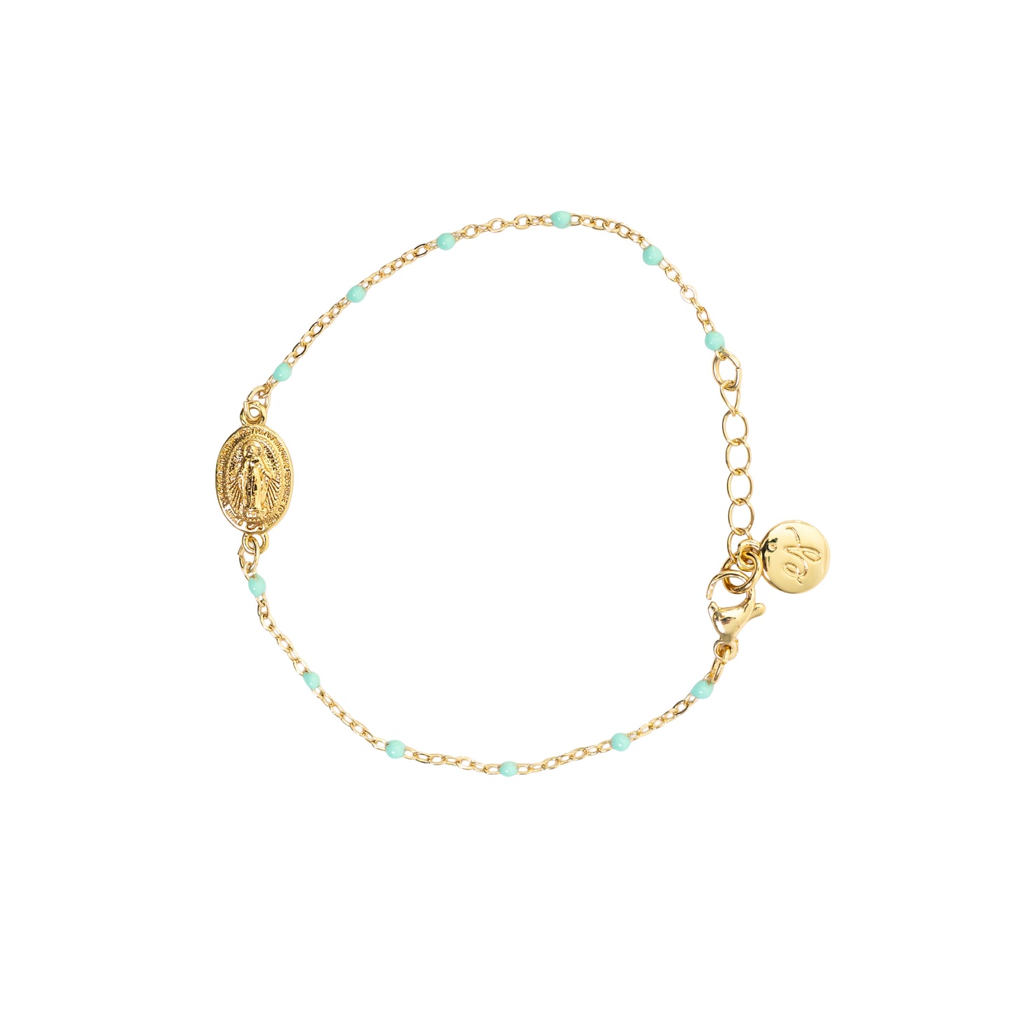 Miraculous Medal Gold Plated Bracelet