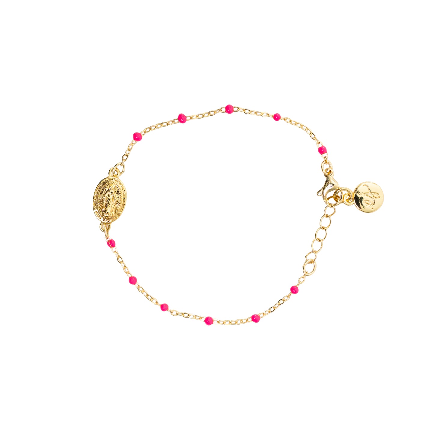 Miraculous Medal Gold Plated Bracelet