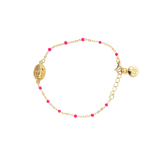 Miraculous Medal Gold Plated Bracelet